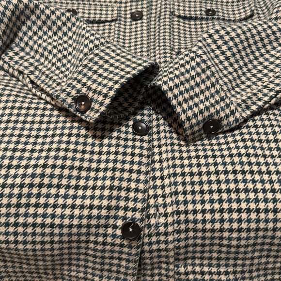 Zara womens / mens shaket over shirt Houndstooth Shirt Jacket size L - Picture 7 of 11